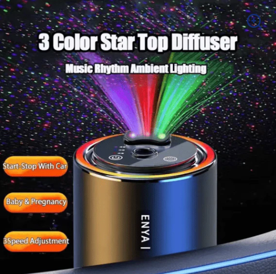 Car Air Purifier & Fragrance Diffuser